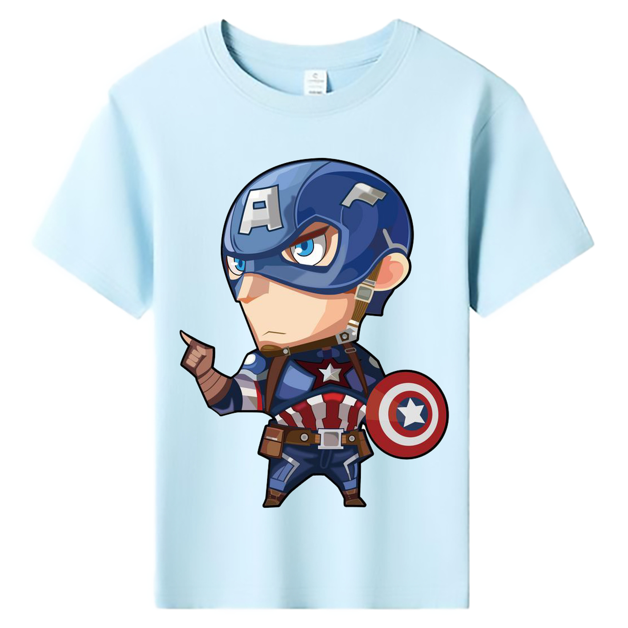 （画像用） アベンジャーズ The Avengers 綿100％キッズTシャツ（フロントプリント）